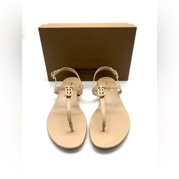 Burberry Emily T-Strap Slingback Sandals - Picture 1 of 8